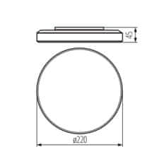 Kanlux  Stropné LED svietidlo DUNO PRO DUNO PRO 15W-NW-O 31240