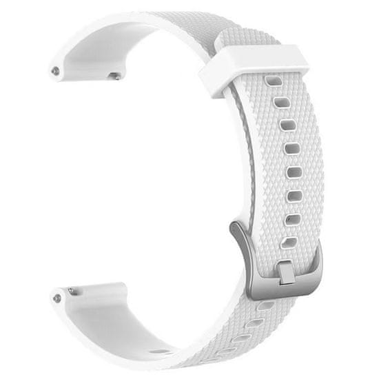 BStrap Silicone Land remienok na Garmin Vivoactive 3, white