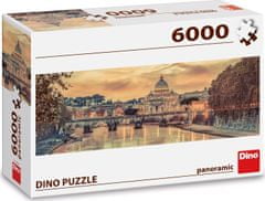 DINO Panoramatické puzzle Rím 6000 dielikov