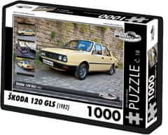 RETRO-AUTA© Puzzle č. 18 Škoda 120 GLS (1982) 1000 dielikov