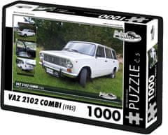 RETRO-AUTA© Puzzle č. 5 VAZ 2102 Combi (1985) 1000 dielikov