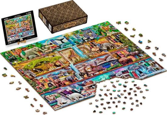 Wooden city Drevené puzzle Úžasné kráľovstvo zvierat 2v1, 4000 dielikov