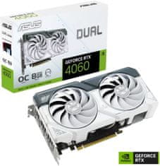 ASUS Dual GeForce RTX 4060 White OC Edition, 8GB GDDR6