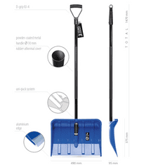 Prosperplast Hrablo na sneh ALPIN 2 METAL