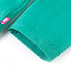Vidaxl Detské tričko s dlhými rukávmi žiarivo zelené 104