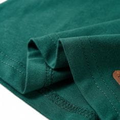 Vidaxl Detské tričko s dlhými rukávmi zelené 104