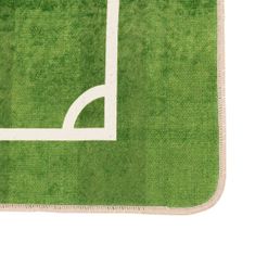 Petromila vidaXL Detský koberec zelený 160x230 cm futbal umývateľný protišmykový