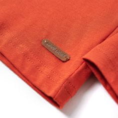 Vidaxl Detské tričko s dlhými rukávmi oranžové 104