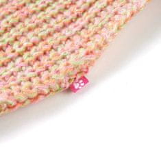Vidaxl Detský sveter pletený jemne ružový 104