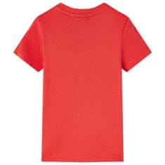 Vidaxl Detské tričko červené 116