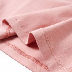 Vidaxl Detské tričko s dlhými rukávmi ružové 128