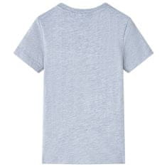 Vidaxl Detské tričko sivé 128