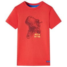 Vidaxl Detské tričko červené 104