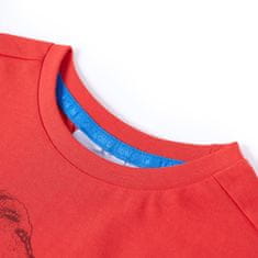 Vidaxl Detské tričko červené 116