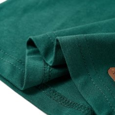 Vidaxl Detské tričko s dlhými rukávmi zelené 116