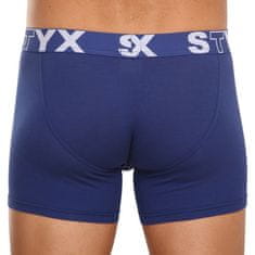 Styx 3PACK pánske boxerky long športová guma tmavo modré (3U968) - veľkosť XL