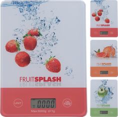 M.A.T Group kuchynská váha plochá 5 kg digitálna, tvrdené sklo FRUIT mix dekorov