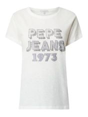 Pepe Jeans  Dámske Tričko Krátky rukáv BIBIANA Biela M