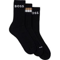 Hugo Boss 3 PACK - pánske ponožky BOSS 50510692-001 (Veľkosť 39-42)