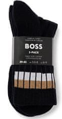 Hugo Boss 3 PACK - pánske ponožky BOSS 50510692-001 (Veľkosť 39-42)