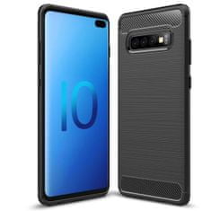 IZMAEL Carbon Shield TPU puzdro pre Samsung Galaxy S10 Plus - Čierna KP29531