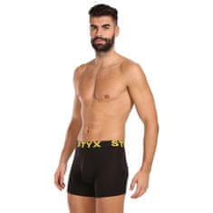 Styx 5PACK pánske boxerky long športová guma čierné (5U9601) - veľkosť M