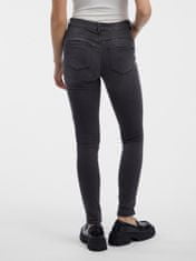 Orsay Šedé dámske skinny fit džínsy 34