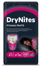 Huggies Dry Nites Medium 4-7 let (17-30 kg) Girls 10ks