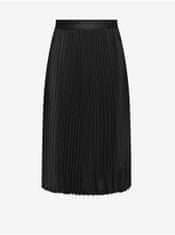 ONLY Čierna dámska saténová plisovaná sukňa JDY Sarah S