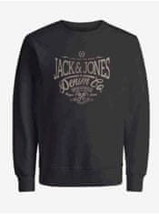 Jack&Jones Čierna pánska mikina Jack & Jones Eric XL