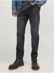 Jack&Jones Tmavosivé pánske slim fit džínsy Jack & Jones Mike 31/32