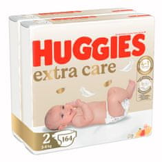 Huggies mesačné balenie Extra Care Newborn č.2 - 164 ks