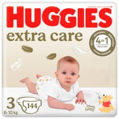 Huggies Mesačné balenie Extra Care č.3 - 144 ks