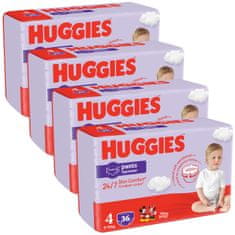 Huggies Pants 4 (9-14 kg) Jumbo 144 ks (4x36 ks) - Mesačné balenie