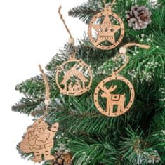 Tutumi Sada drevených vešiakov na vianočný stromček 9ks