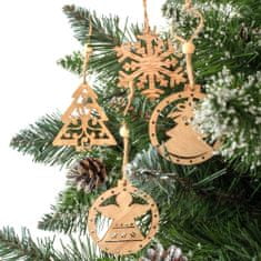 Tutumi Sada drevených vešiakov na vianočný stromček 9ks