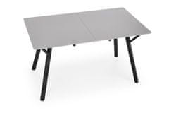 Halmar Rozkladací jedálenský stôl Balrog 2 svetlo šedý/čierny