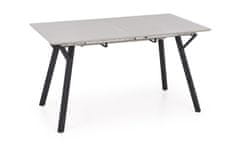 Halmar Rozkladací jedálenský stôl Balrog 2 svetlo šedý/čierny