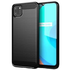 IZMAEL Carbon Shield TPU puzdro pre Realme C11 - Čierna KP29569