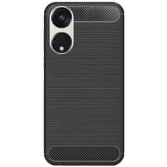 IZMAEL Carbon Shield TPU puzdro pre Oppo Reno 8 5G - Čierna KP29572