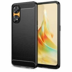 IZMAEL Carbon Shield TPU puzdro pre Oppo Reno8 T 5G - Čierna KP29578