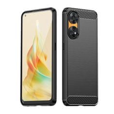 IZMAEL Carbon Shield TPU puzdro pre Oppo Reno8 T 5G - Čierna KP29578