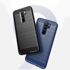 IZMAEL Carbon Shield TPU puzdro pre Xiaomi Redmi Note 8 Pro - Tmavo Modrá KP29560