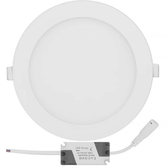 Toolight FLUSH LED PANEL ROUND WHITE 12W