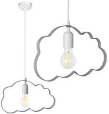 Toolight ZÁVESNÁ LAMPA ŠEDÁ CLOUD