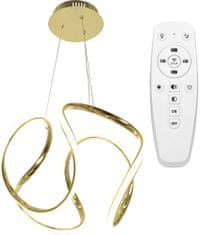 Toolight Moderné LED závesné stropné svietidlo + PILOT APP386-CP Gold