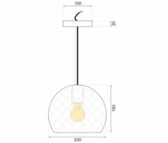 Toolight Strieborná lampa zrkadla APP275-1CP