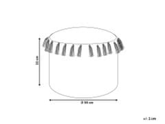 Beliani Taburetka 50 cm béžová PIRAK