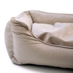 interiérový pelech pre psa Sofa Home, béžový, M 80cm×60cm×25cm