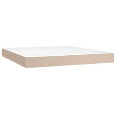 Petromila vidaXL Boxspring posteľ s matracom kapučínová 180x200 cm umelá koža